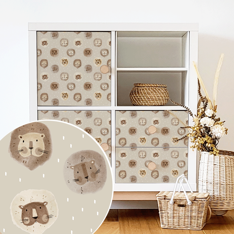 IKEA KALLAX furniture wrap - Little Lions