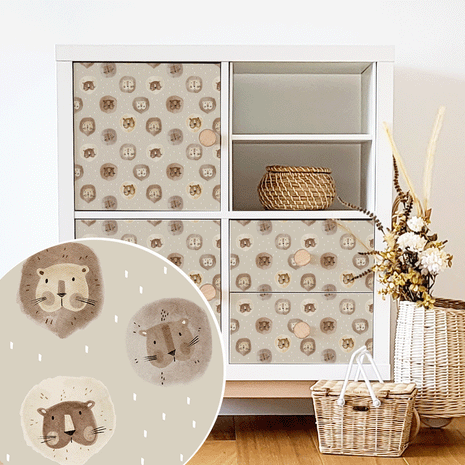 IKEA KALLAX furniture wrap - Little Lions