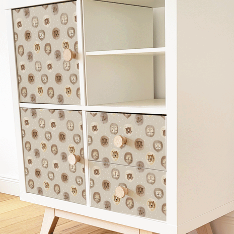 IKEA KALLAX furniture wrap - Little Lions