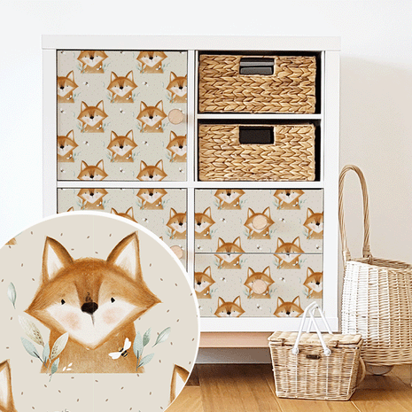 Möbelfolie für IKEA KALLAX - Kleiner Fuchs