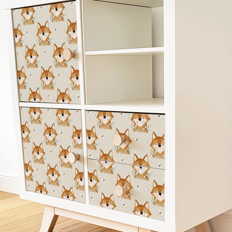Möbelfolie für IKEA KALLAX - Kleiner Fuchs