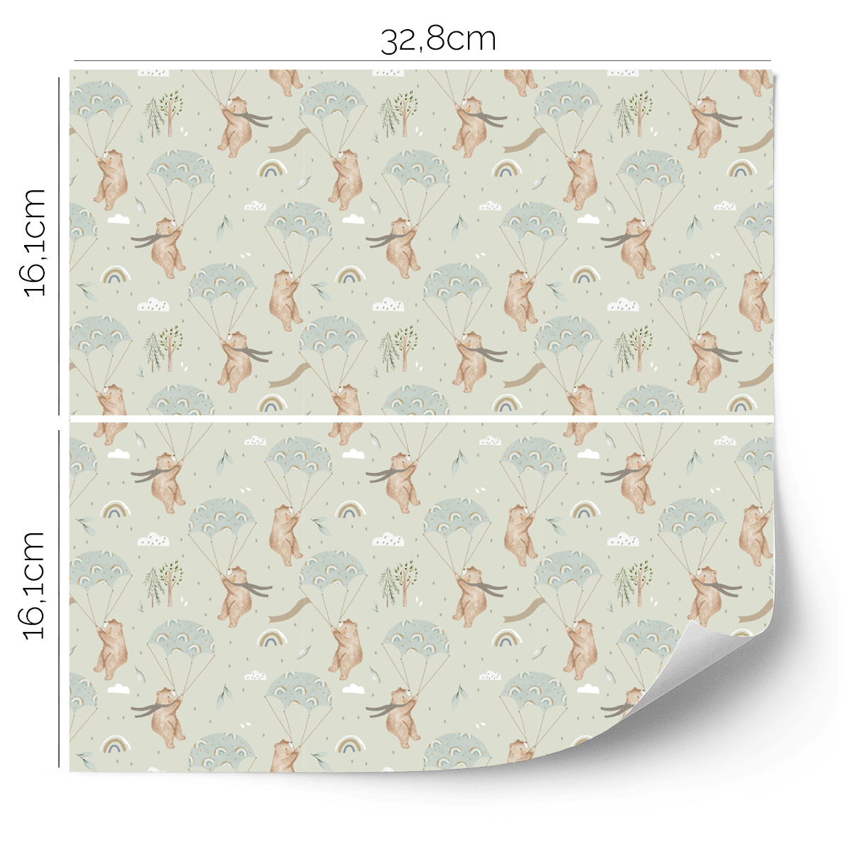 IKEA KALLAX furniture wrap - Windy Weather sage