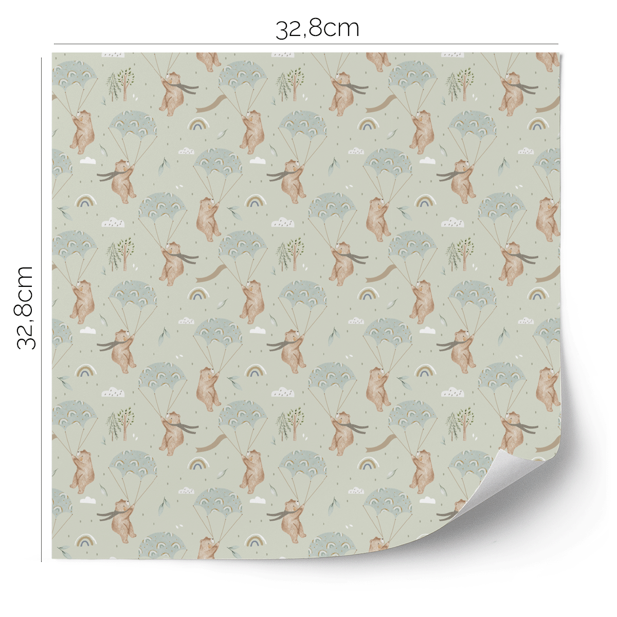 IKEA KALLAX furniture wrap - Windy Weather sage