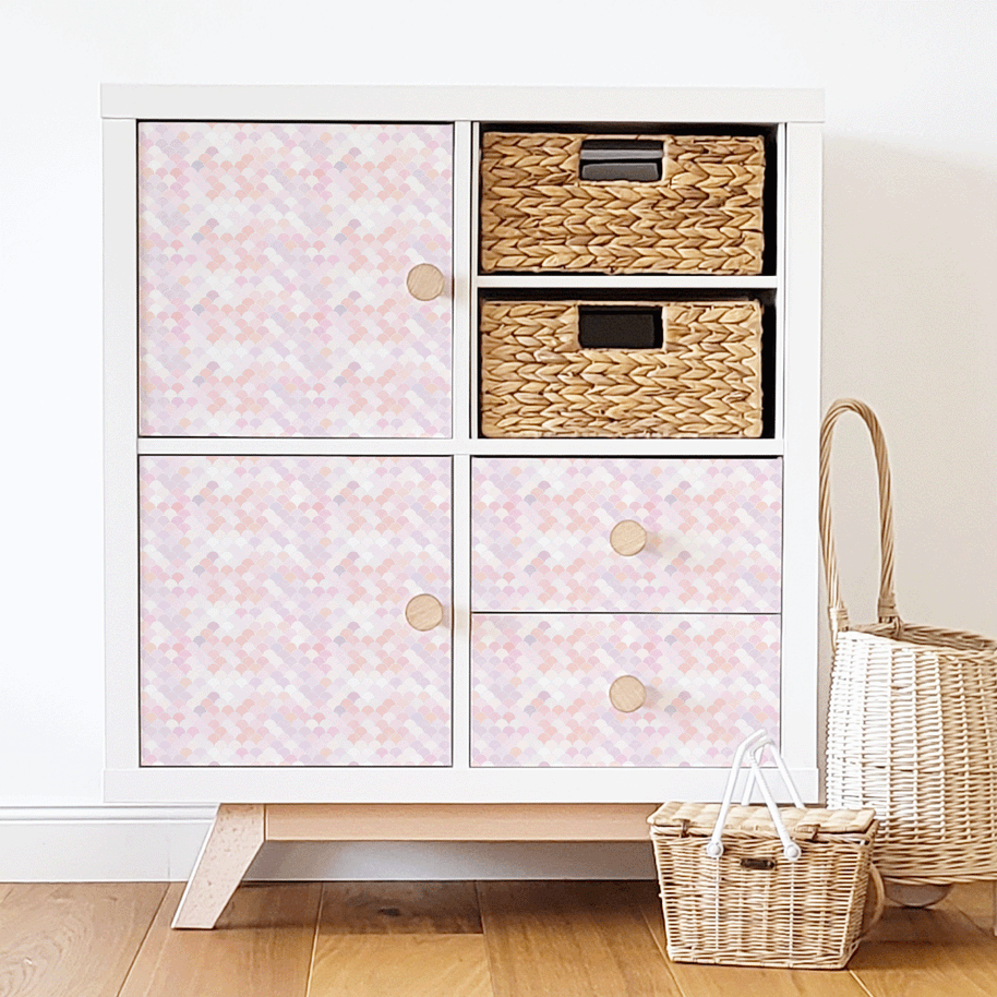 IKEA KALLAX furniture wrap - Mermaid (pink)