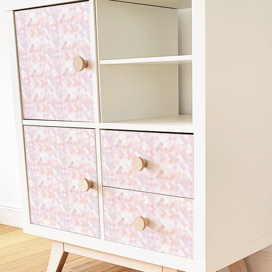 IKEA KALLAX furniture wrap - Mermaid (pink)
