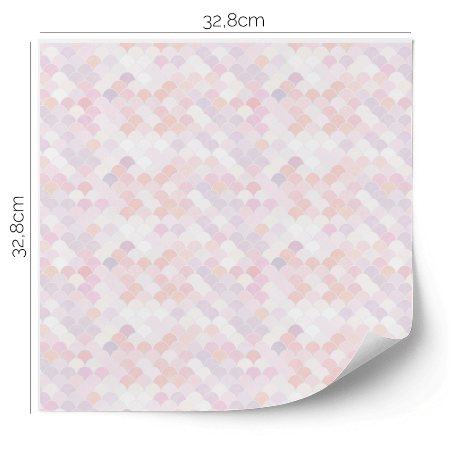 IKEA KALLAX furniture wrap - Mermaid (pink)