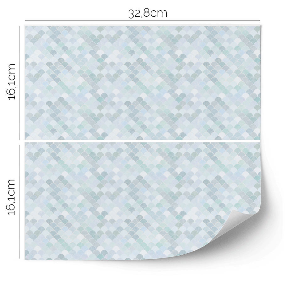 IKEA KALLAX furniture wrap - Mermaid (seafoam)