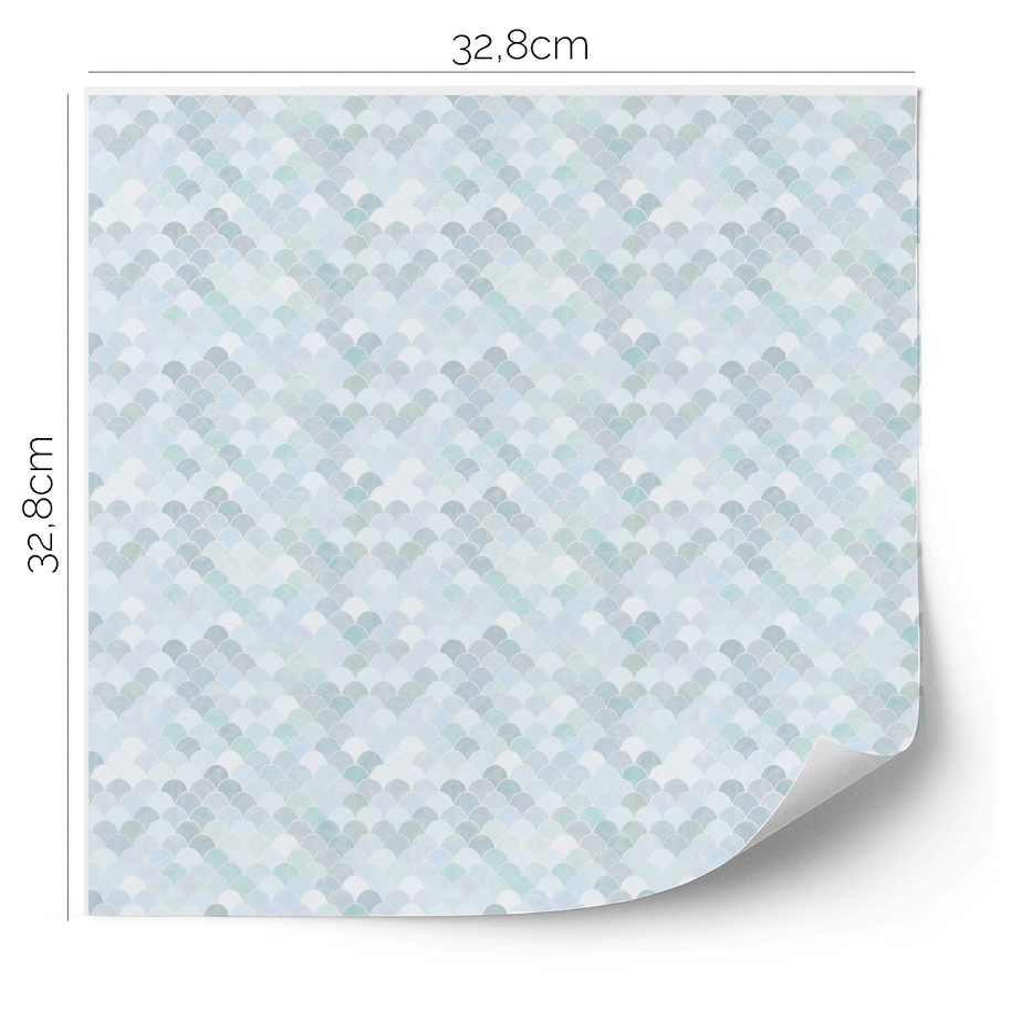 IKEA KALLAX furniture wrap - Mermaid (seafoam)