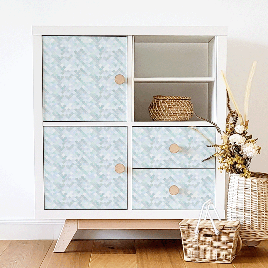 IKEA KALLAX furniture wrap - Mermaid (seafoam)