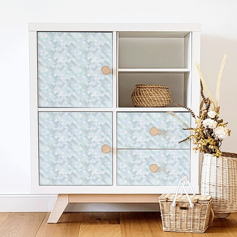 IKEA KALLAX furniture wrap - Mermaid (seafoam)