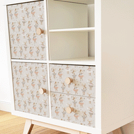 Möbelfolie für IKEA KALLAX - Ballerina Mäuse (ecru)