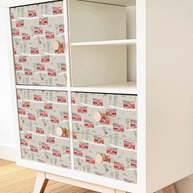 IKEA KALLAX furniture wrap - Firetruck Fun
