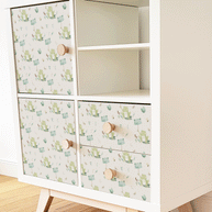 Möbelfolie für IKEA KALLAX - Froschwetter (ecru)