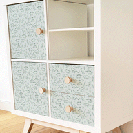 Möbelfolie für IKEA KALLAX - Dino-Freunde (grün)