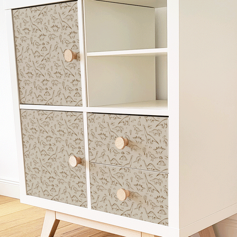 IKEA KALLAX furniture wrap - Dinosaurs (brown)