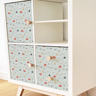 Möbelfolie für IKEA KALLAX - Abenteuer Straße (minze)