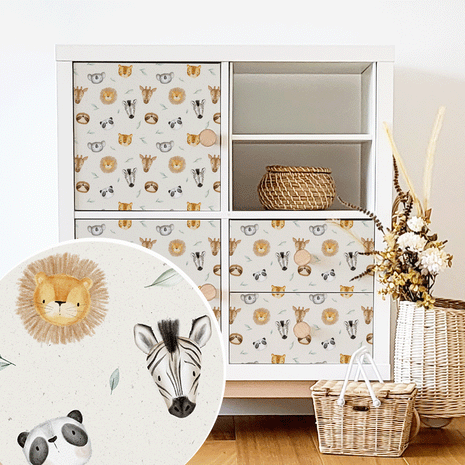 Möbelfolie für IKEA KALLAX - Kleiner Dschungelzauber