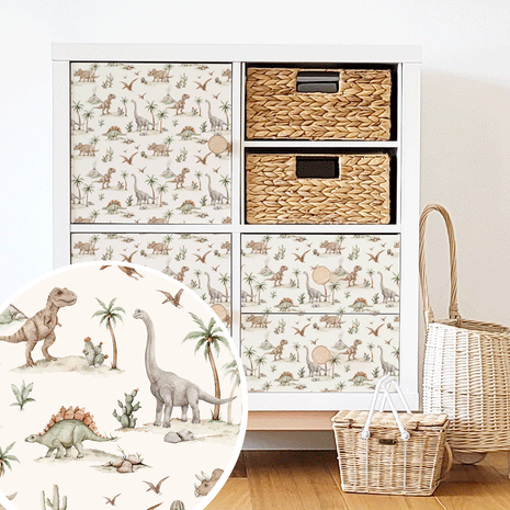 IKEA KALLAX furniture wrap - Prehistoric giants - Dinosaurs