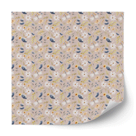 Möbelfolie - Wiesenblumen (helles taupe)