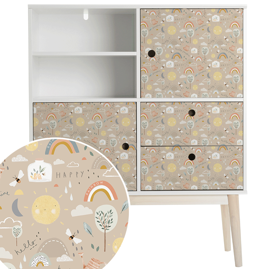 Furniture wrap - Happy Sunshine (tapioca)