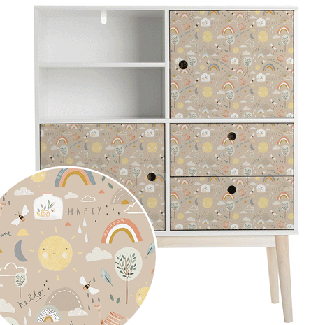 Furniture wrap - Happy Sunshine (tapioca)