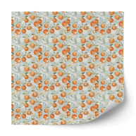 Furniture wrap - Oranges with bees (mint)