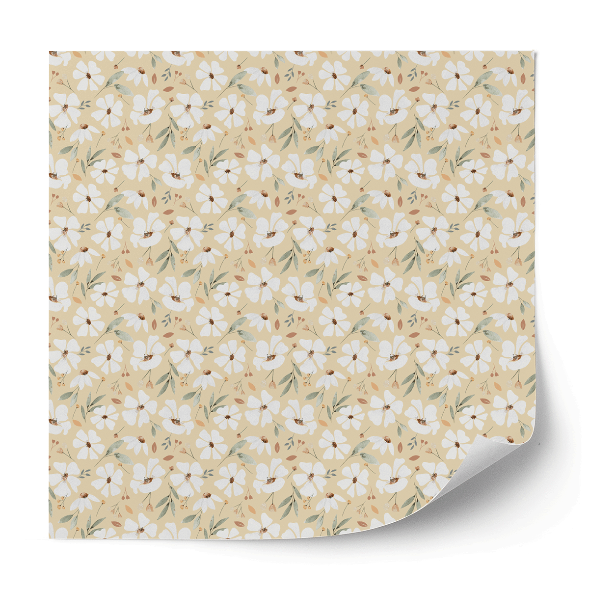 Furniture wrap - Sping flowers (cream)