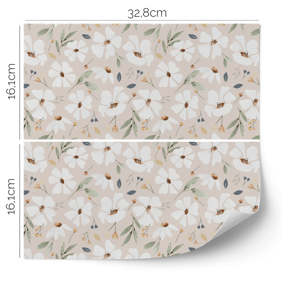 IKEA KALLAX furniture wrap - Spring flowers (champagne)