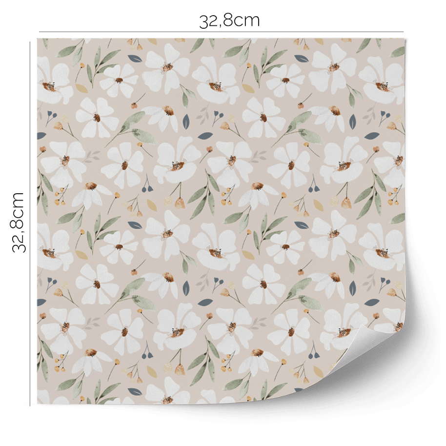 IKEA KALLAX furniture wrap - Spring flowers (champagne)