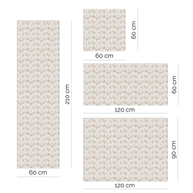 Furniture wrap - Spring flowers (champagne)