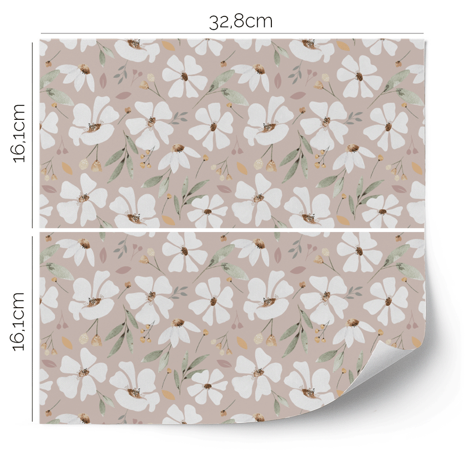 IKEA KALLAX furniture wrap - Spring flowers (vintage rose)