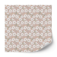 Möbelfolie Blumen - Frühlingsblumen (helles taupe)