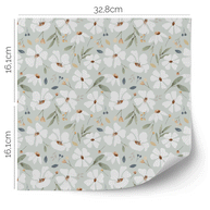 IKEA KALLAX furniture wrap - Spring flowers (mint)