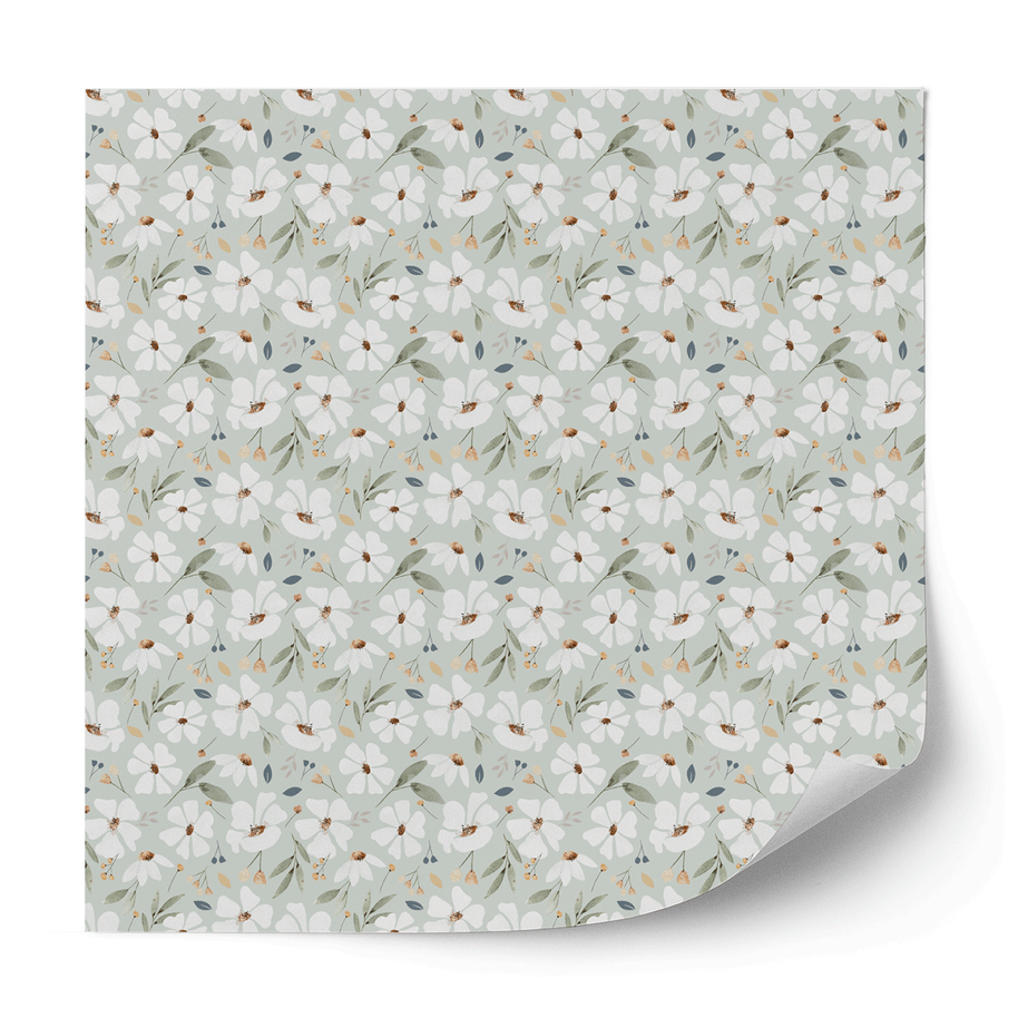 Möbelfolie Blumen - Frühlingsblumen (minze)