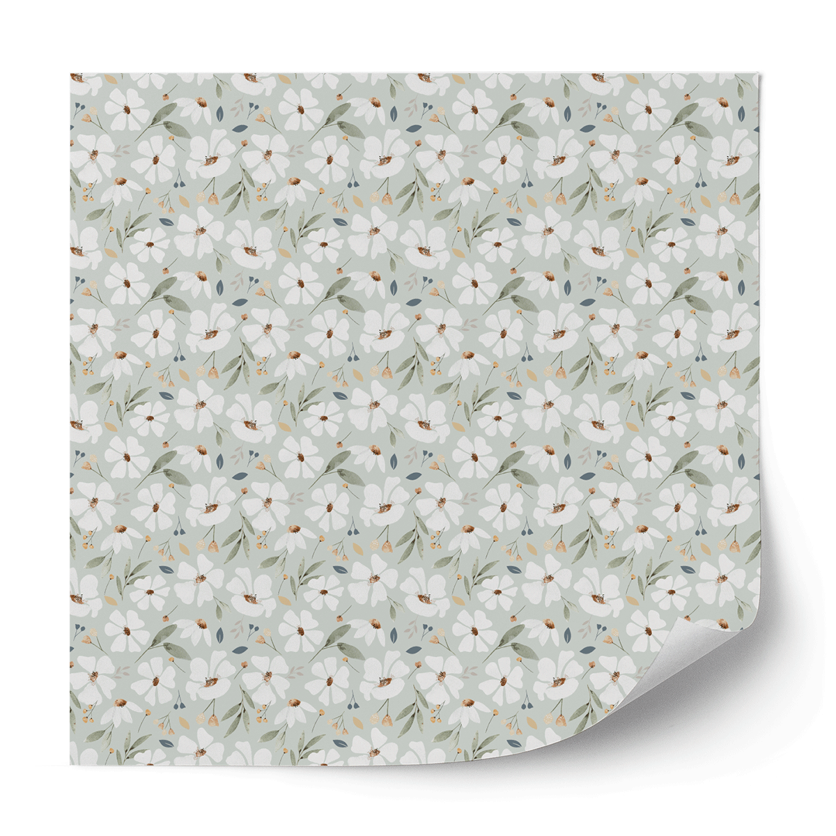 Furniture wrap - Sping flowers (mint)