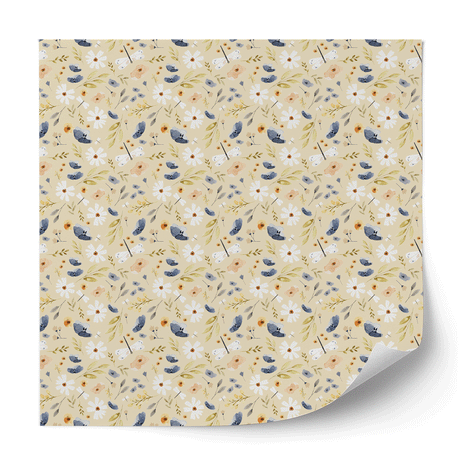 Möbelfolie - Wiesenblumen (creme)