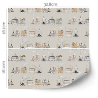 IKEA KALLAX furniture wrap - Cute animal train