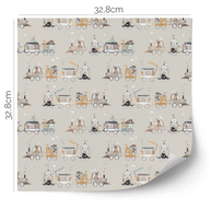 IKEA KALLAX furniture wrap - Cute animal train