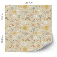 Möbelfolie für IKEA KALLAX - Happy Sunshine (creme)