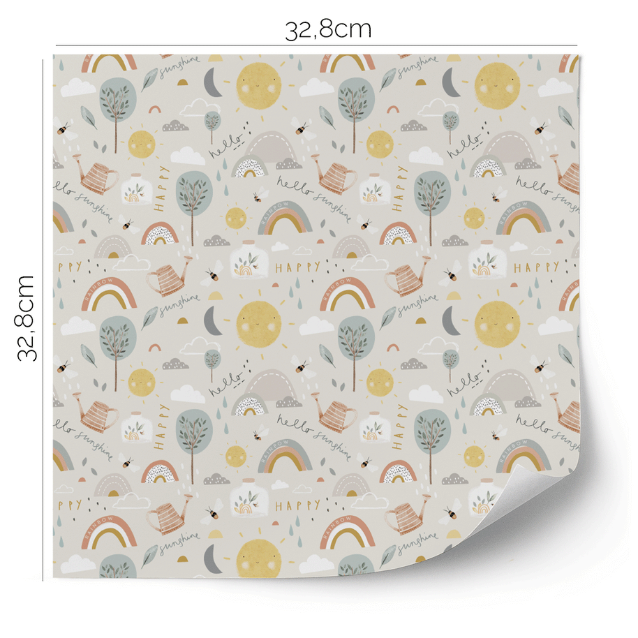 IKEA KALLAX furniture wrap - Happy Sunshine (ecru)