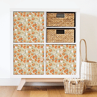 IKEA KALLAX furniture wrap - Oranges with bees (ivory)