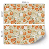 IKEA KALLAX furniture wrap - Oranges with bees (ivory)