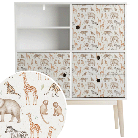 Möbelfolie - Dschungel Safari