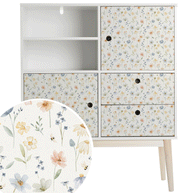 Furniture wrap - Wild Flowers (ecru)