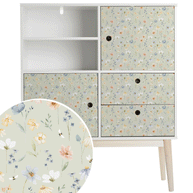Furniture wrap - Wild Flowers (sage)