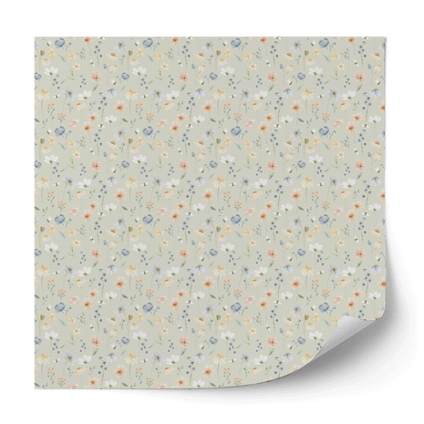 Furniture wrap - Wild Flowers (sage)