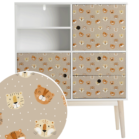 Furniture wrap - Tiger Cub Toffee