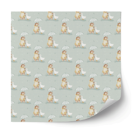 Furniture wrap - Umbrella Buddies (sage)