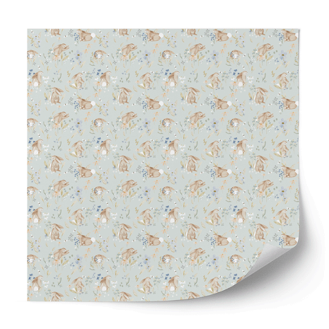 Furniture wrap - Bunny Blossoms (sage)