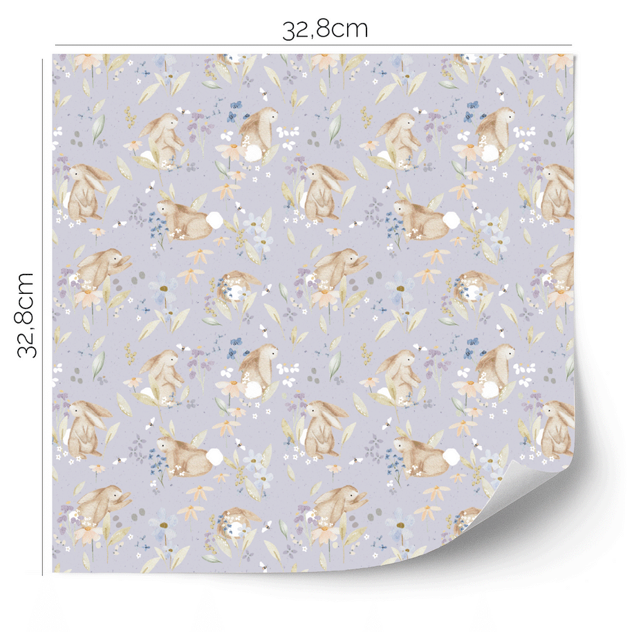 IKEA KALLAX furniture wrap - Bunny Blossoms lavender